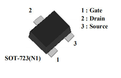 AP2N1K2EN1 تراشه IC SOT-723 0.15W 800mA MOSFET ترانزیستور